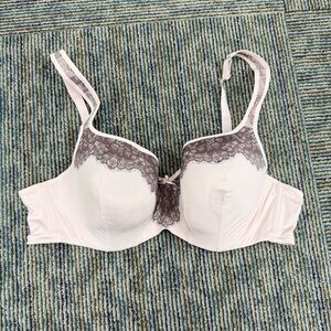 Cacique Lightly Lined Lace Balconette Bra 44B